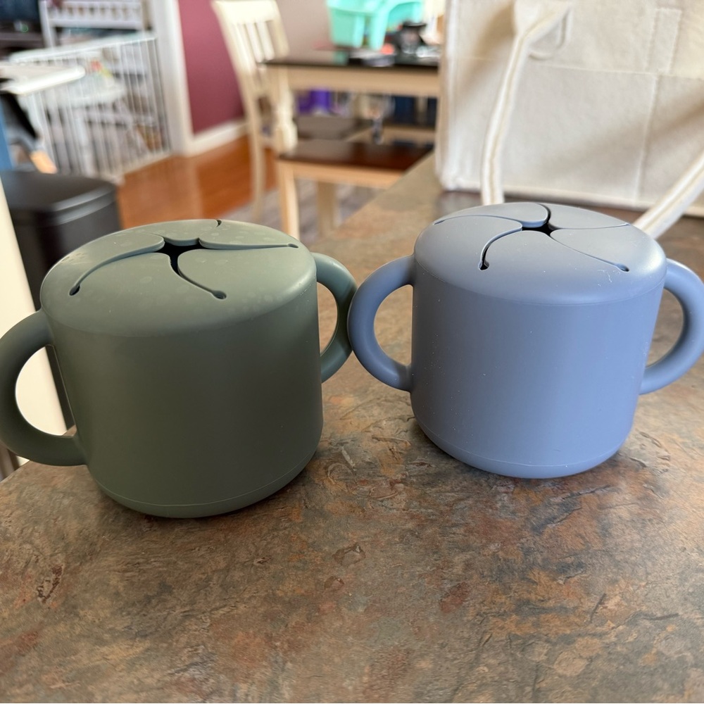 T.J.Maxx Silicone Snack Cups - Olive and Slate